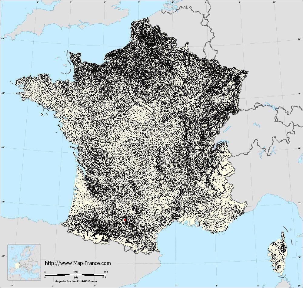 mapu Toulouse obce